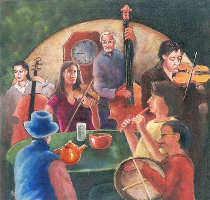 Irish Breakfast Band At Home painting by Brendan Sheridan